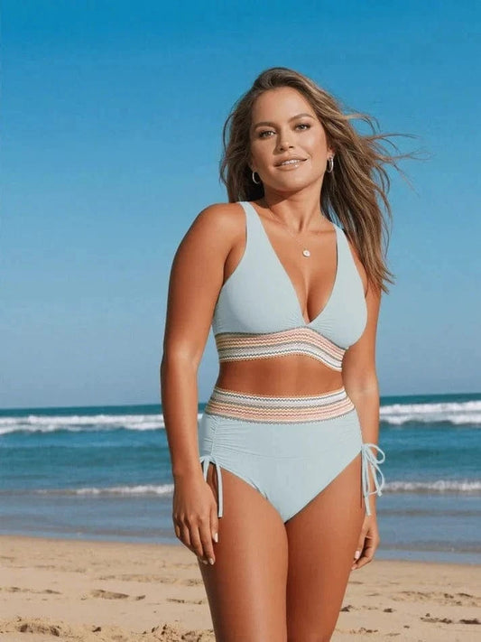 Skulpterande elegant bikini med hög midja